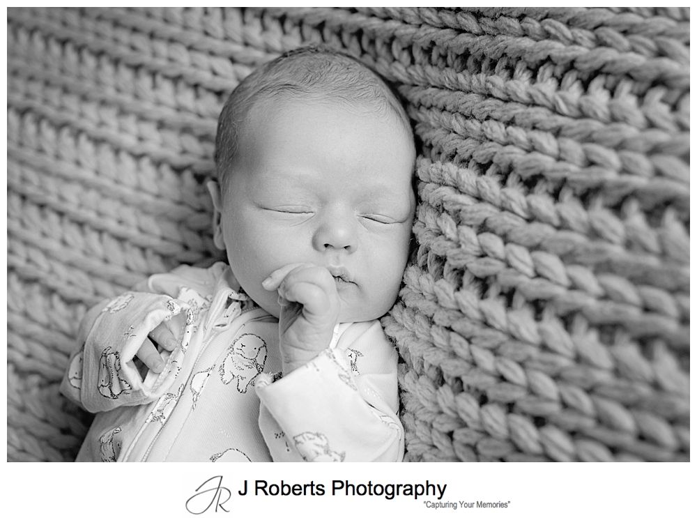 Newborn Baby Portrait Photography Sydney in the family home Manly